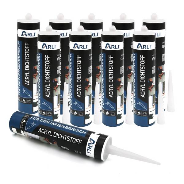 10x Acryl 310ml weiß überstreichbare Dichtstoff Universal