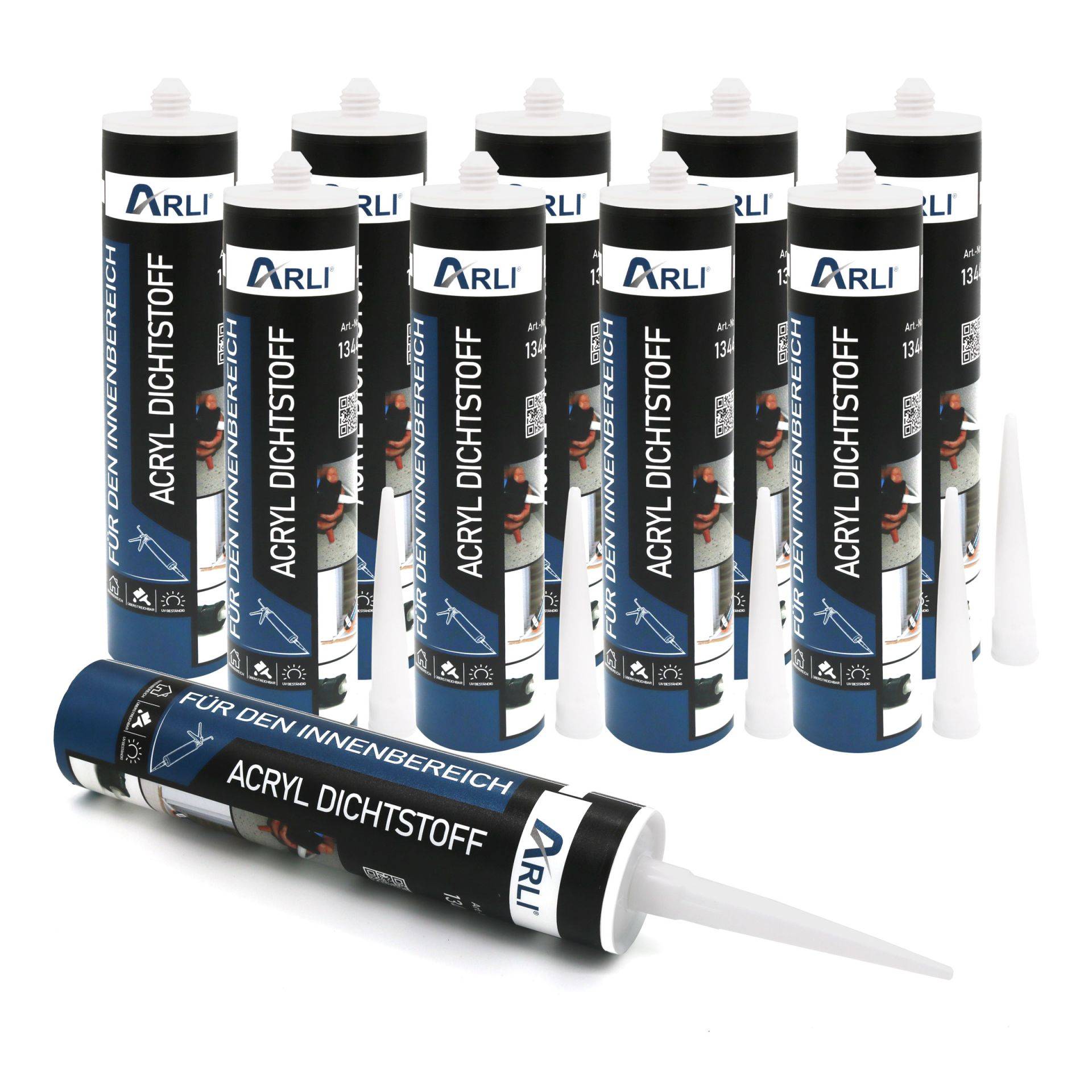 20x Acryl 310ml weiß überstreichbare Dichtstoff Universal Bauacryl-0