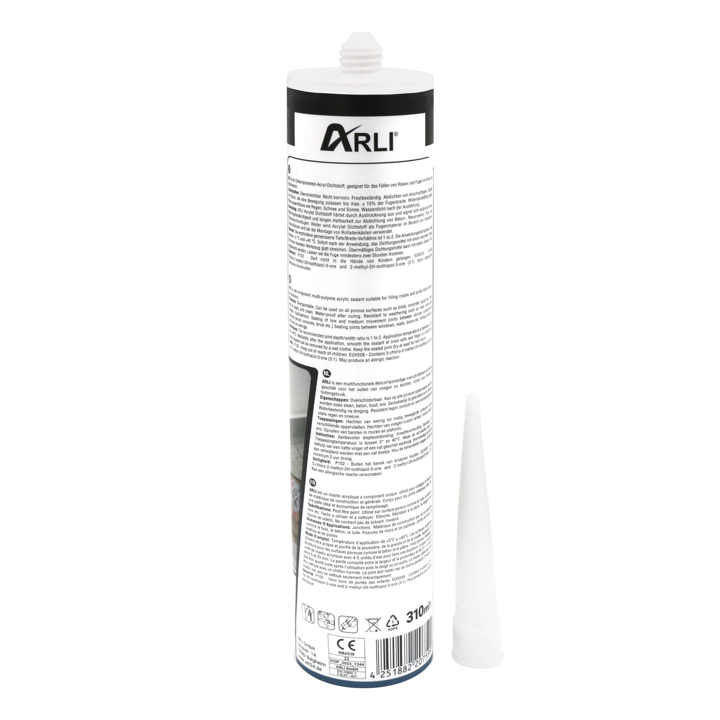 24x Acryl 310ml weiß überstreichbare Dichtstoff Universal Bauacryl-1