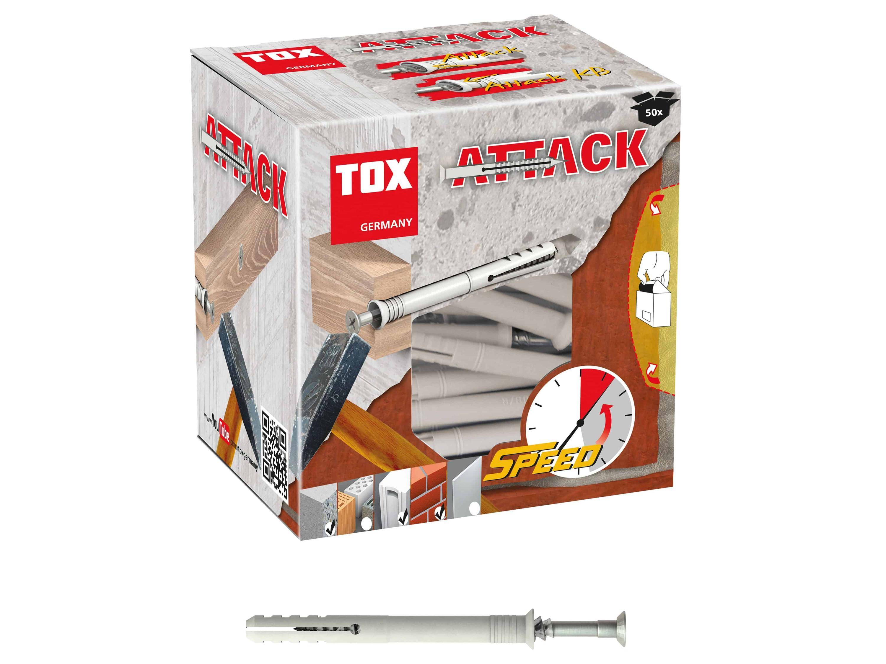 TOX Nageldübel Attack, 6x40 mm, 50 Stück-0
