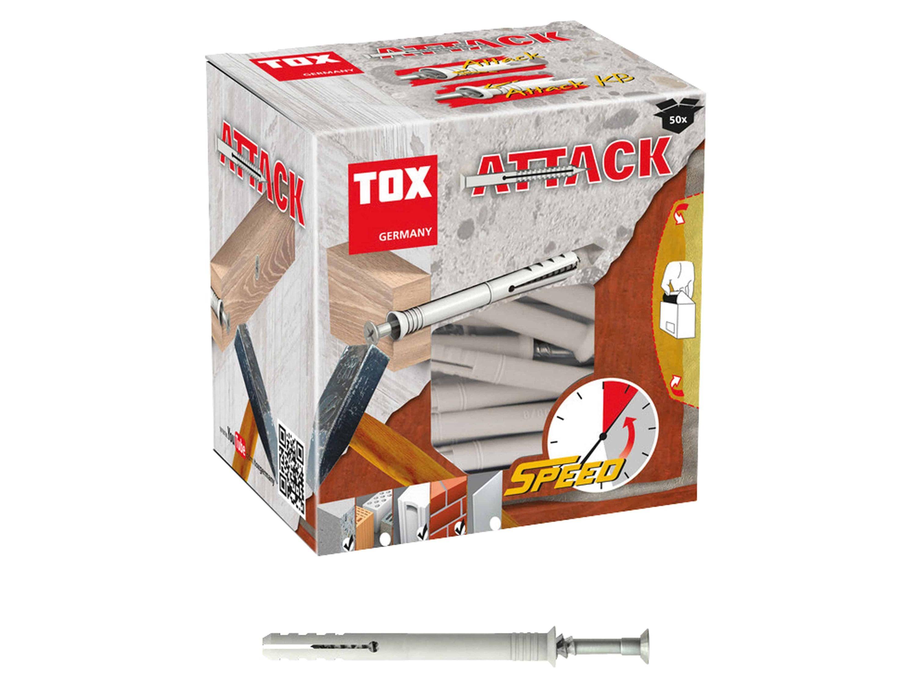 TOX Nageldübel Attack, 8x140 mm, 50 Stück-0