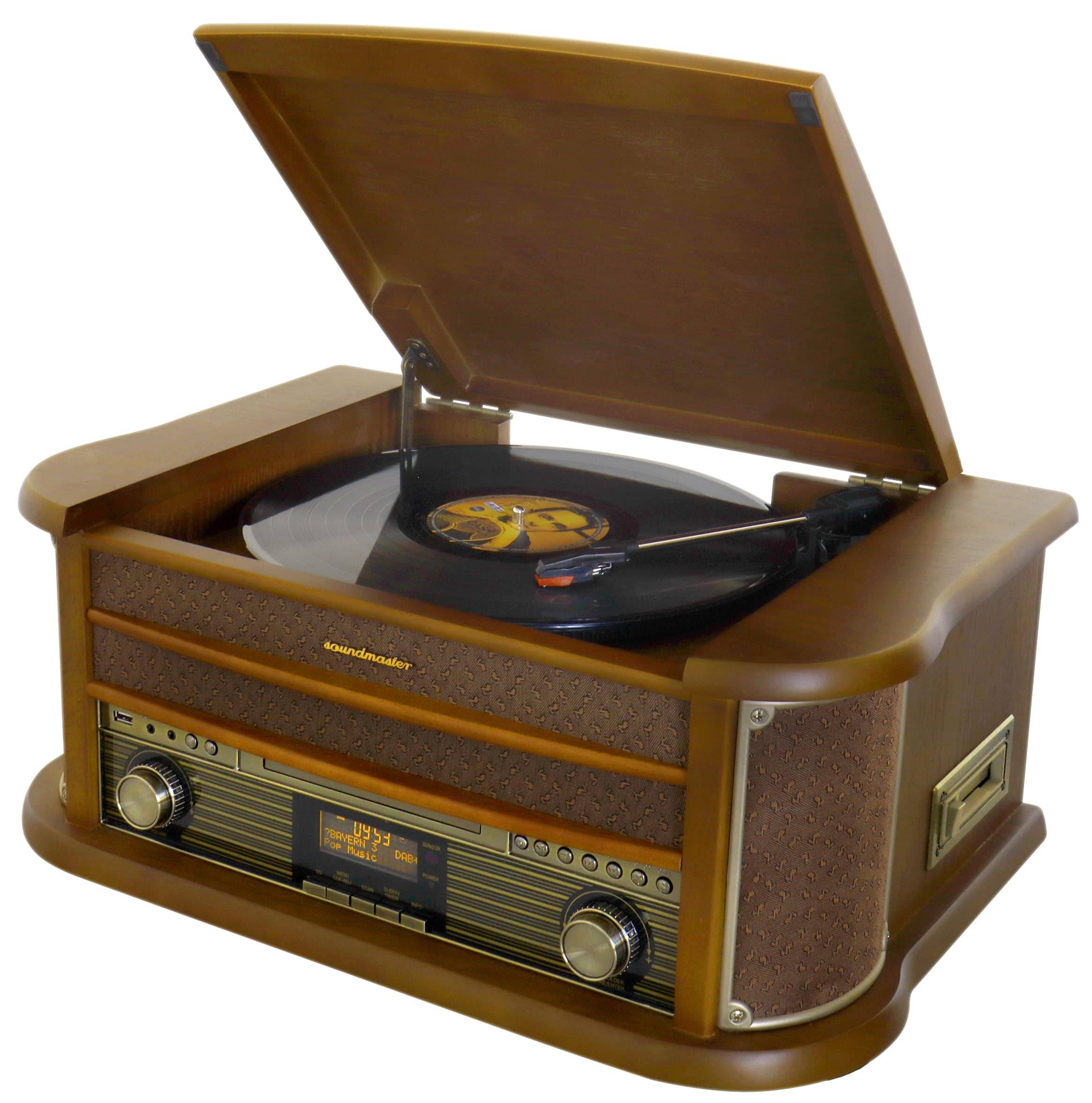 SOUNDMASTER Nostalgie Stereoanlage NR565DAB-0