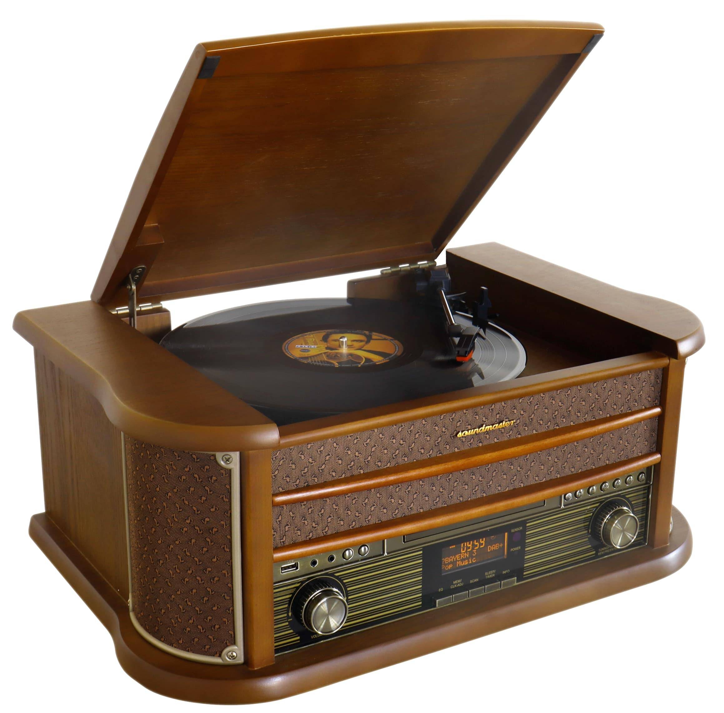 SOUNDMASTER Nostalgie Stereoanlage NR565DAB-1