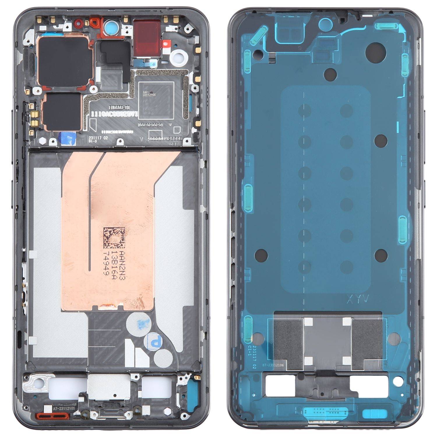 Für Xiaomi 14 Pro Display Rahmen Front Housing Frame Bezel Ersatzteil Schwarz-0