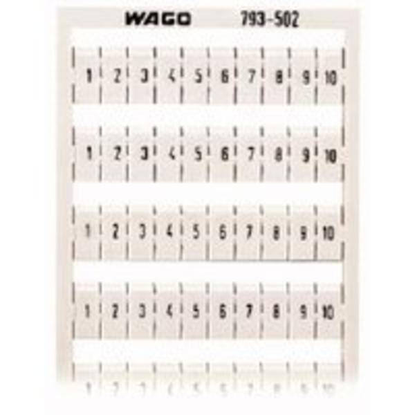 WAGO 793-502 WMB-Beschriftungskarte, als Karte, bedruckt,weiß