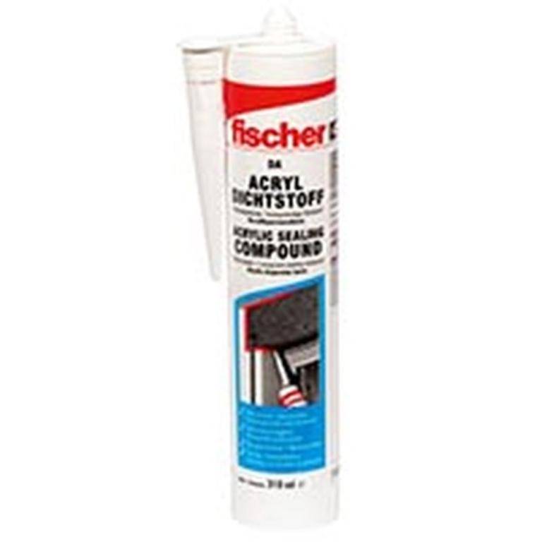 Fischer Deutschl. Acryldichtstoff weiss DA W 310 ml, g-0
