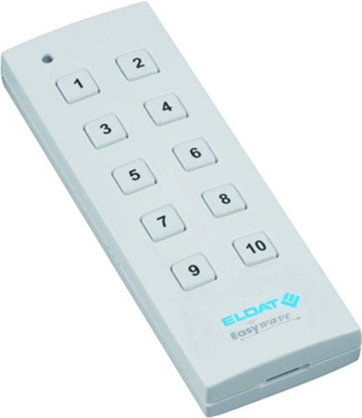 1St. Eldat RT34E5010-01-02K Handsender 10-Kanal, signalweiß RAL9003-0