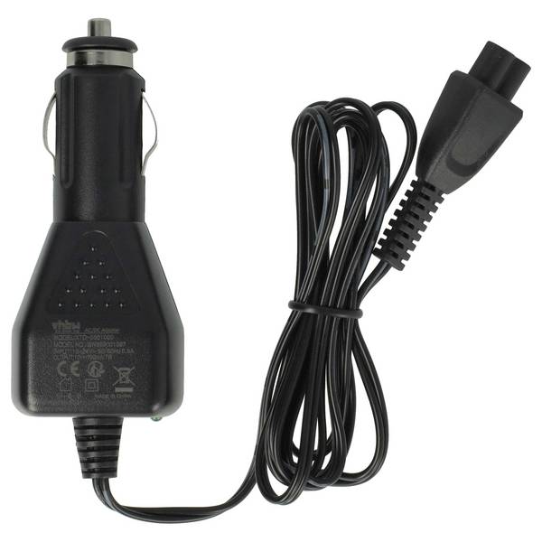 vhbw KFZ-Ladekabel kompatibel mit Kärcher OC 3 + Pet | OC 3 + Bike Druckreiniger - 12V Ladegerät Schwarz