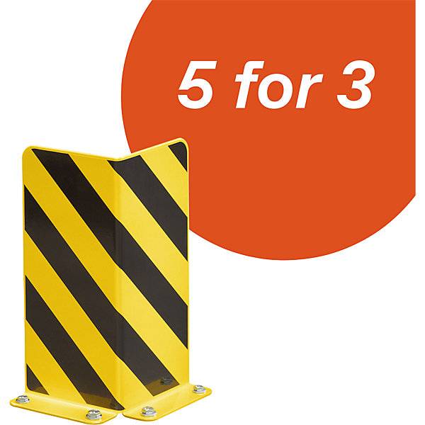 Deal: 5 für 3 Regal-Anfahrschutz im Set L-Profile 6 mm stark Höhe 400 mm. TAKKT Industrial & Packaging GmbH-0