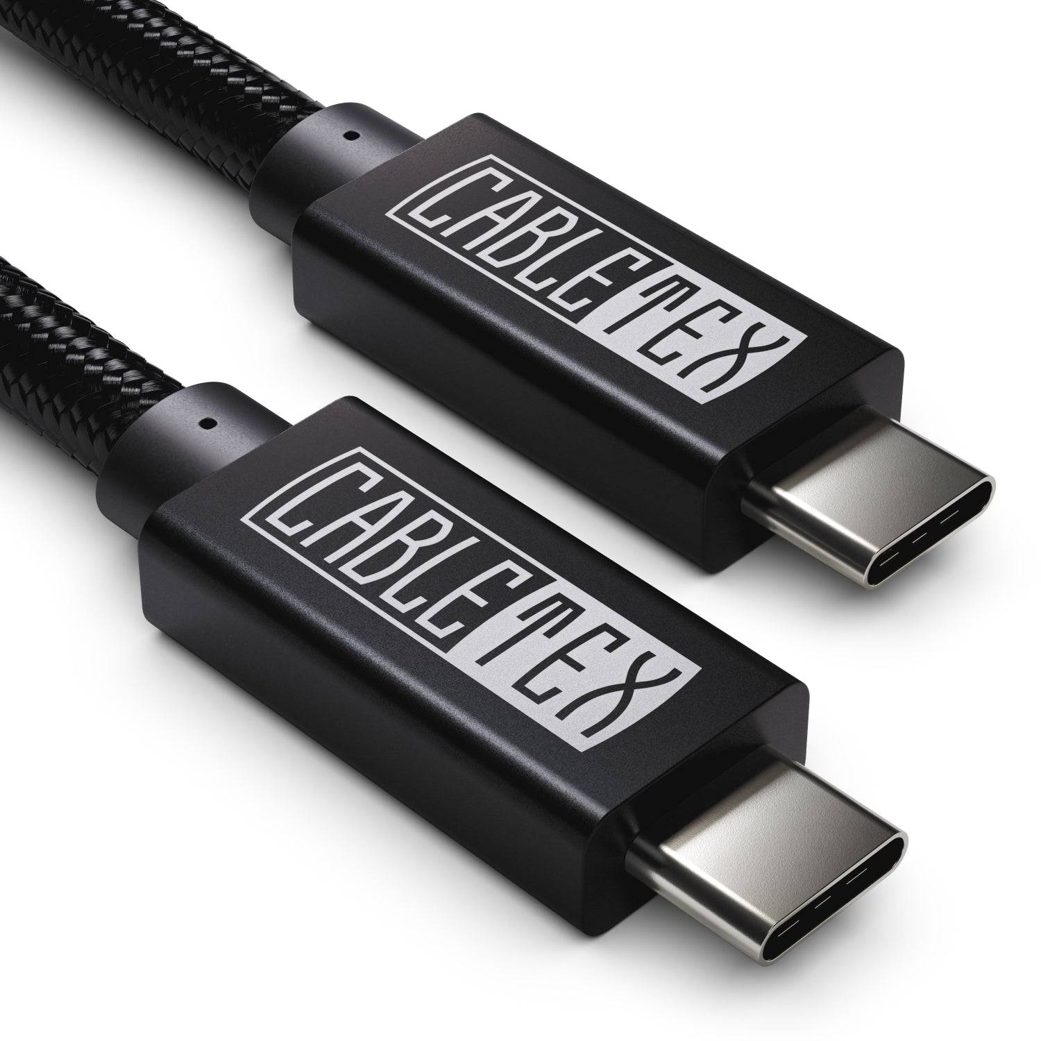 CABLETEX USB C Monitorkabel, für Thunderbolt 3 Displays USB 3.2 Gen2 4K@60Hz 10GBit/s, 100W, Videoübertragung