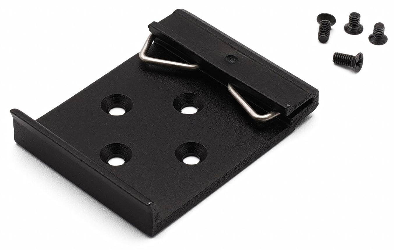 KKSB DIN-Schienenclip für 35mm Hutschiene, beschichtetes Aluminium, schwarz-0
