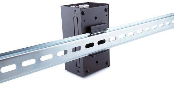KKSB DIN-Schienenclip für 35mm Hutschiene, beschichtetes Aluminium, schwarz-4
