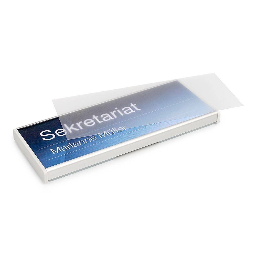 Türschild ALU-CLICK Aluminium, silber eloxiert, 150 x 62 mm-2