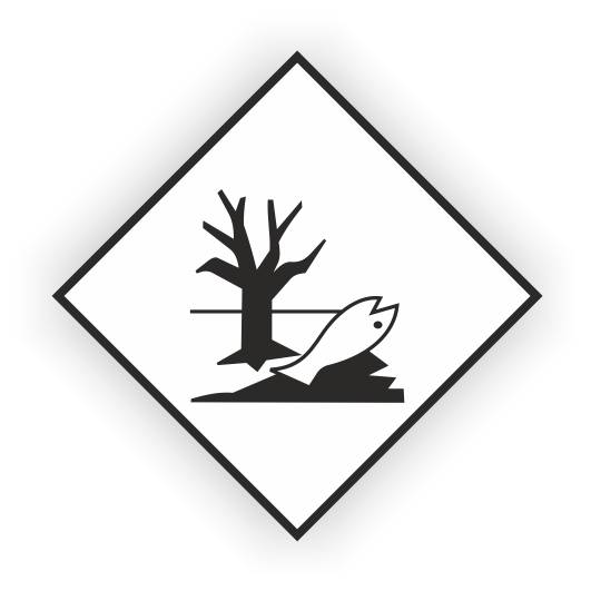 Gefahrzettel, Umweltgefährdende Stoffe Aufkleber, Folie, 300 x 300 mm-0