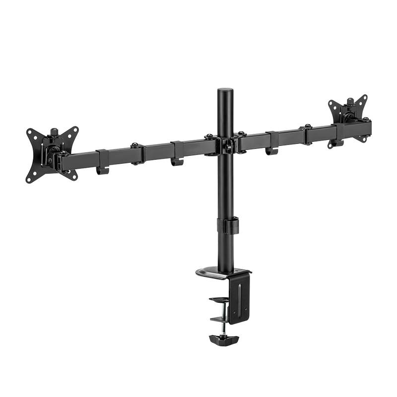 LogiLink Befestigungskit (Tischmontage) - einstellbarer Doppelarm - für 2 Monitore - Armlänge: 376-2