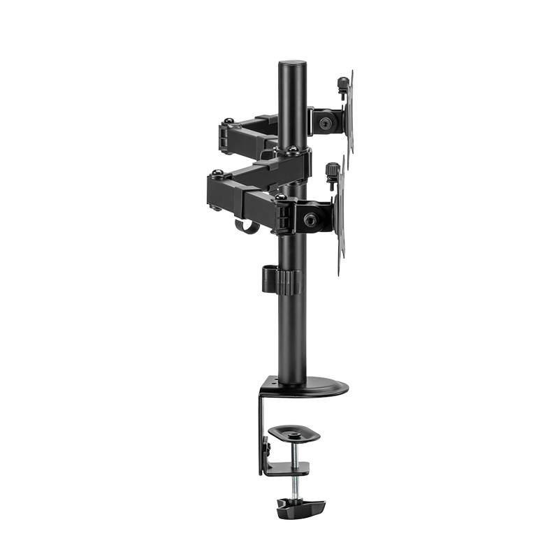 LogiLink Befestigungskit (Tischmontage) - einstellbarer Doppelarm - für 2 Monitore - Armlänge: 376-4