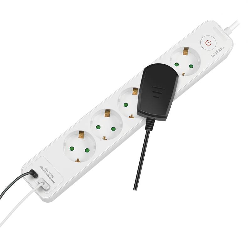 Steckdosenleiste 5x 5xCEE 7/3.1xUSB-A 1xUSB-C weiß-2