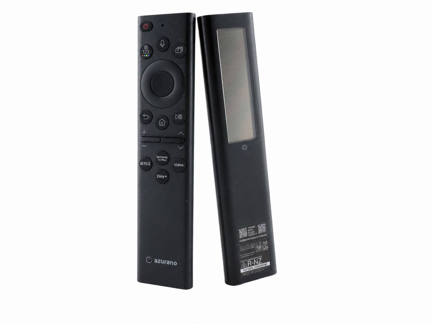 azurano Ersatz für Samsung Fernbedienung BN59-01385B, BN59-01385A, TM2280E - USB-C, Eco Solar & Sprachfunktion --0
