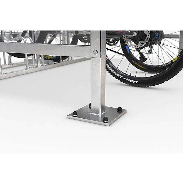 Fahrradüberdachung aus Polycarbonat BxT 16450 x 2100 mm silber. WSM Walter Solbach | Metallbau GmbH 79071649-1