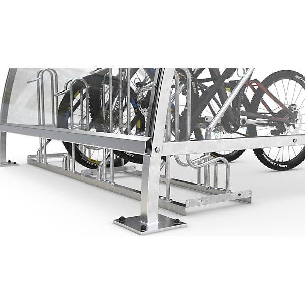 Fahrradüberdachung aus Polycarbonat BxT 2090 x 2100 mm silber. WSM Walter Solbach | Metallbau GmbH 79071249-1