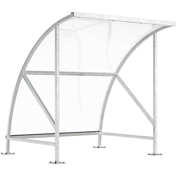 Fahrradüberdachung aus Polycarbonat BxT 2090 x 2100 mm silber. WSM Walter Solbach | Metallbau GmbH 79071249-0