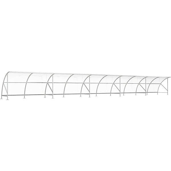 Fahrradüberdachung aus Polycarbonat BxT 20550 x 2100 mm silber. WSM Walter Solbach | Metallbau GmbH 79071749