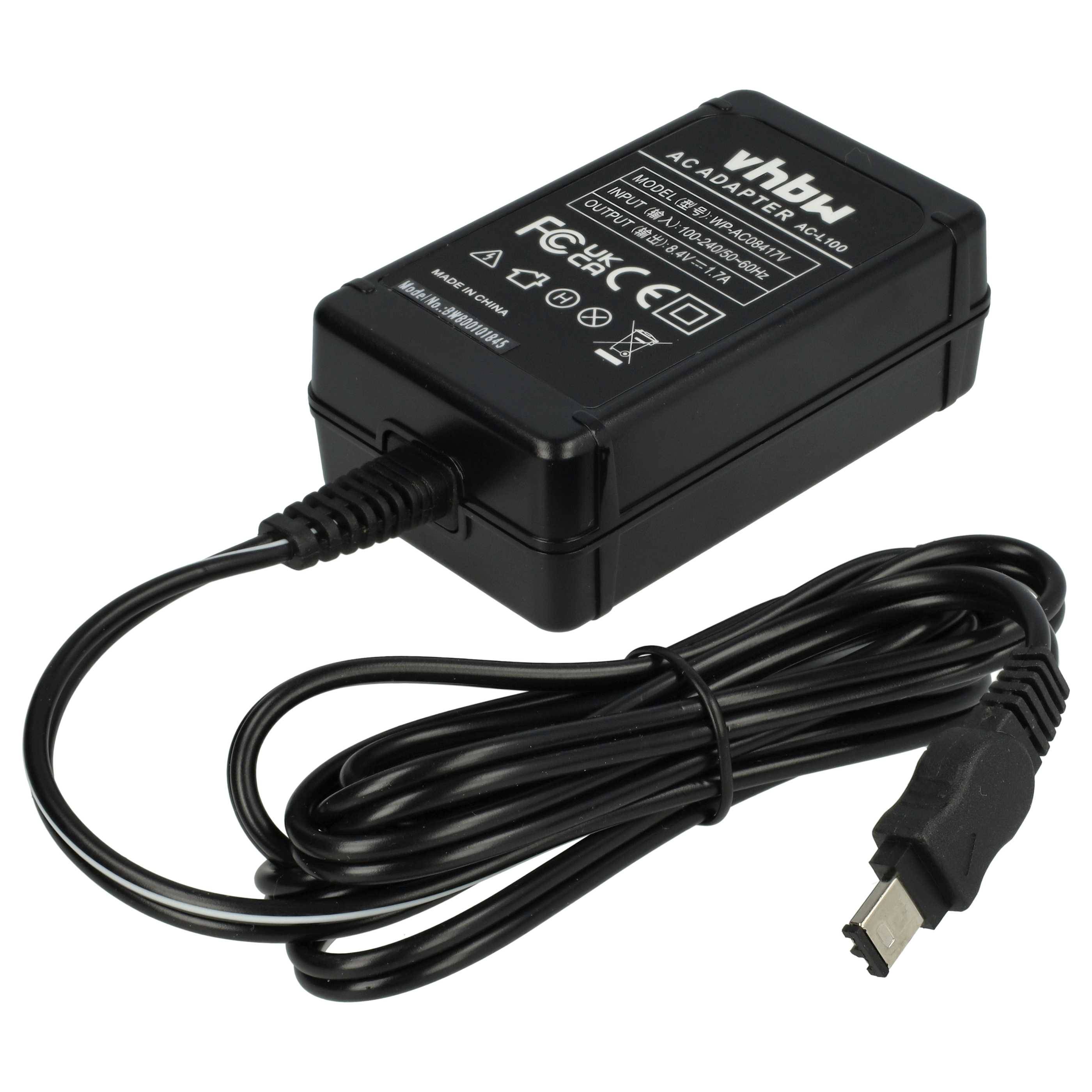vhbw 1x Netzteil kompatibel mit Sony Mini DV DCR-VX | DCR-TRV Kamera, Digitalkamera, 2m