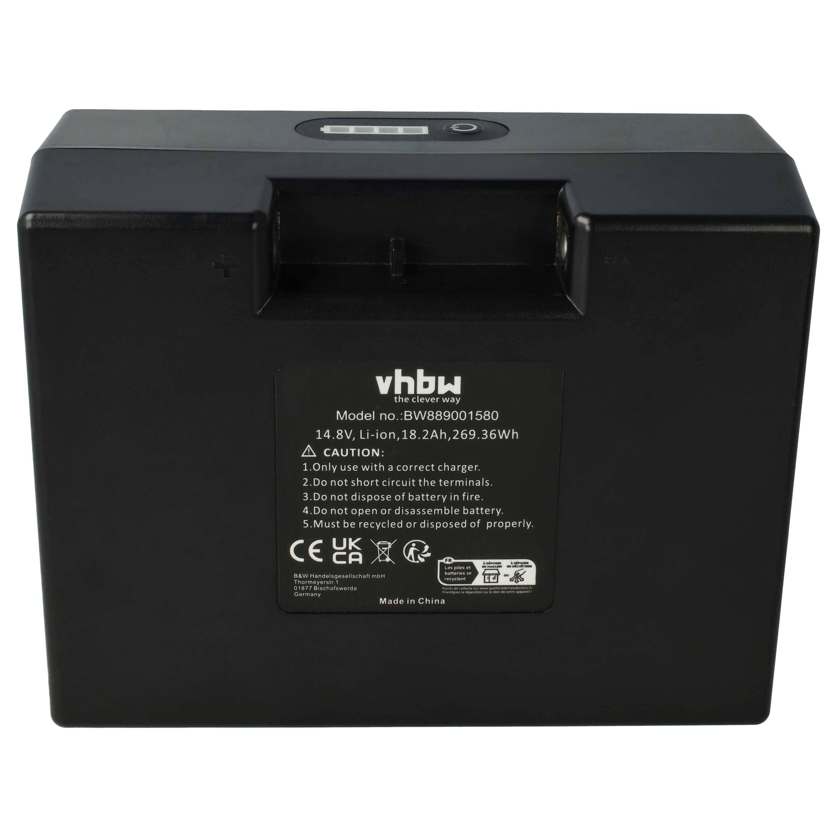 vhbw Akku Ersatz für 12V18Ah LiFePO4 Golf Battery Pack für Elektro-Trolley Caddy (18200 mAh, 14,8 V, Li-Ion)-0