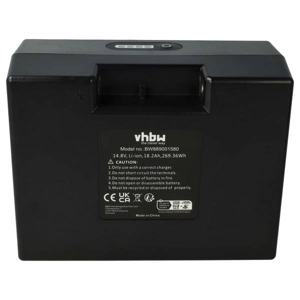 vhbw Akku Ersatz für 12V18Ah LiFePO4 Golf Battery Pack für Elektro-Trolley Caddy (18200 mAh, 14,8 V, Li-Ion)
