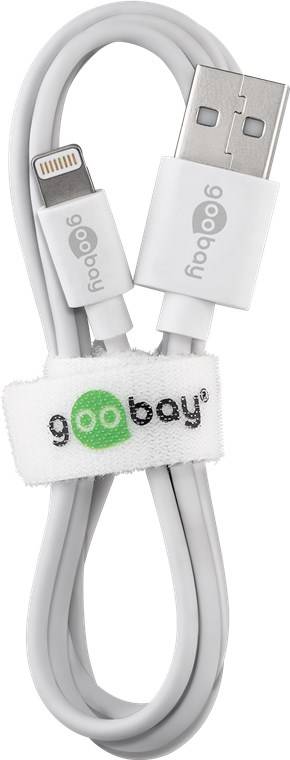 Goobay 72909 Lightning Kabel Apple Ladekabel iPhone Lightning auf USB A Kabel High Speed MFi iphoneladekabel Weiß 3m-0