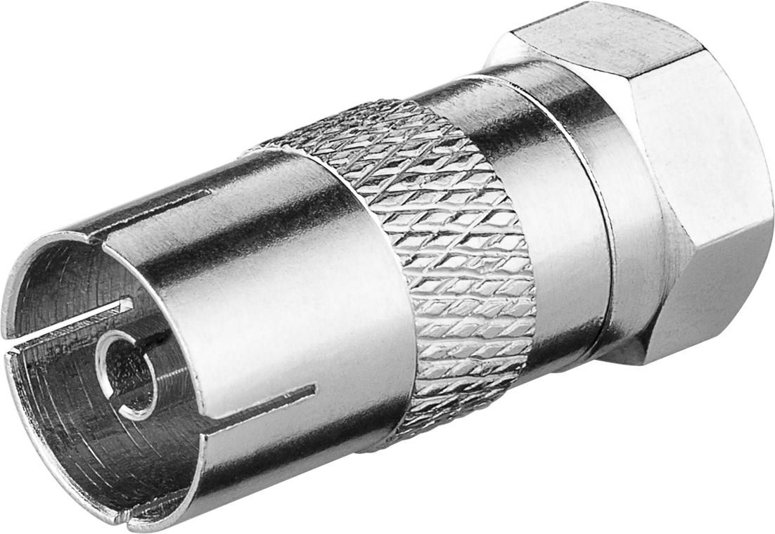 Goobay F-Adapter: F-Stecker > Koax-Buchse Kupfer Kupfer-2