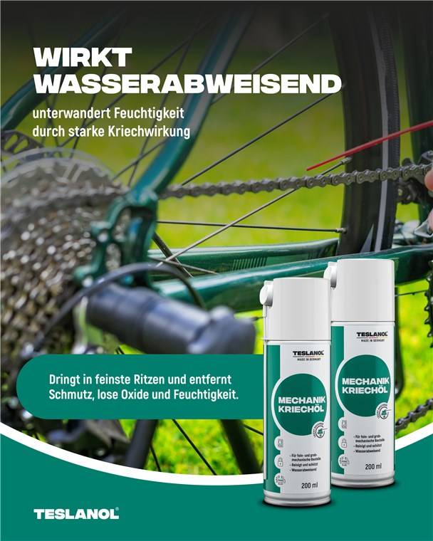 Teslanol 26030 Universal Mechaniker Kriechöl Spray Schmieröl Schutz & Pflege von Metallteilen Sprühöl Schmierfett 200 ml-3