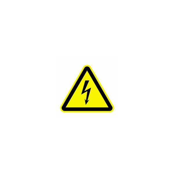 Aufkleber Warnung vor elektrischer Spannung ISO 7010, Folie, 100 mm SL