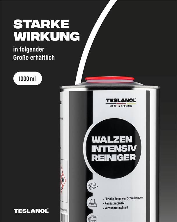 Teslanol 26035 Intensiv Walzenreiniger Schreibwalzen von Drucker & Fax Silikonreiniger Reiniger Walzenreinigung 1000 ml-3