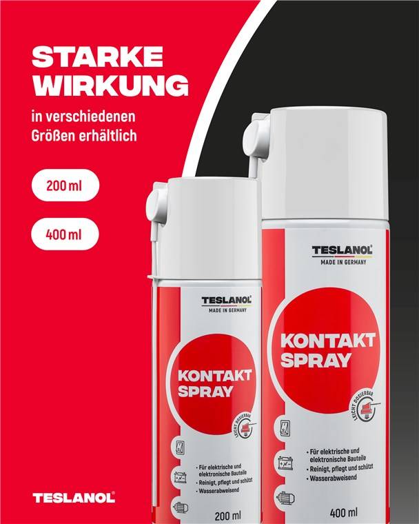 Teslanol 26025 Kontaktspray für Elektronik Autobatterie Polfett Elektro Kontaktreiniger T6 Oszillin Kontakt Spray 200 ml-2