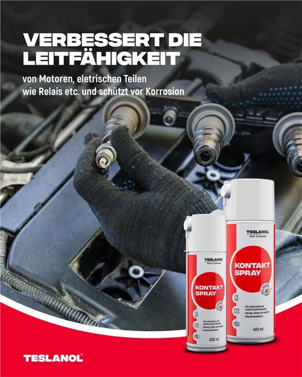 Teslanol 26025 Kontaktspray für Elektronik Autobatterie Polfett Elektro Kontaktreiniger T6 Oszillin Kontakt Spray 200 ml-3