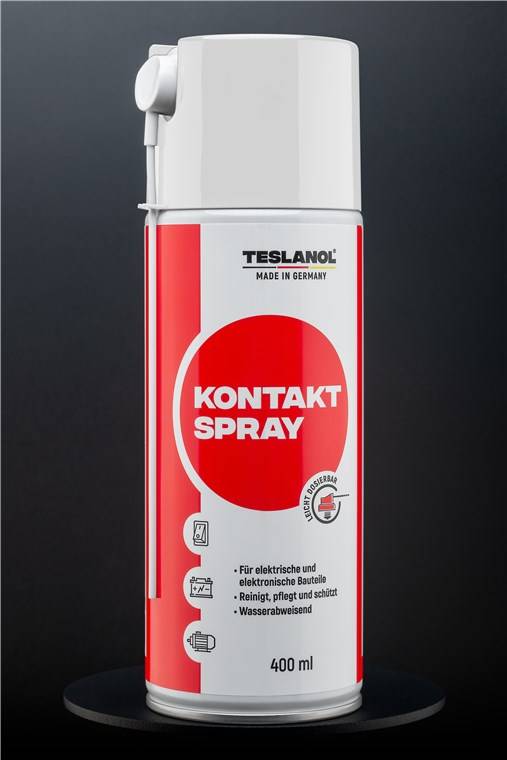 Teslanol 26026 Kontaktspray für Elektronik Autobatterie Polfett Elektro Kontaktreiniger T6 Oszillin Kontakt Spray 400 ml-4