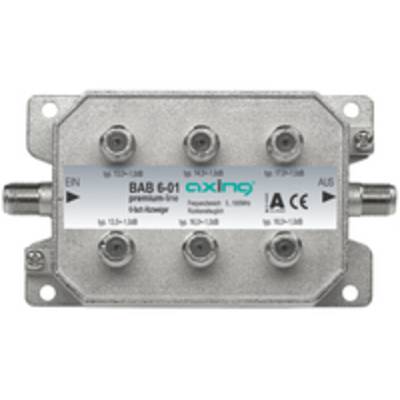 axing BAB 6-01 - Kabelsplitter - 5 - 1006 MHz - Grau - Männlich - A - F6-fach