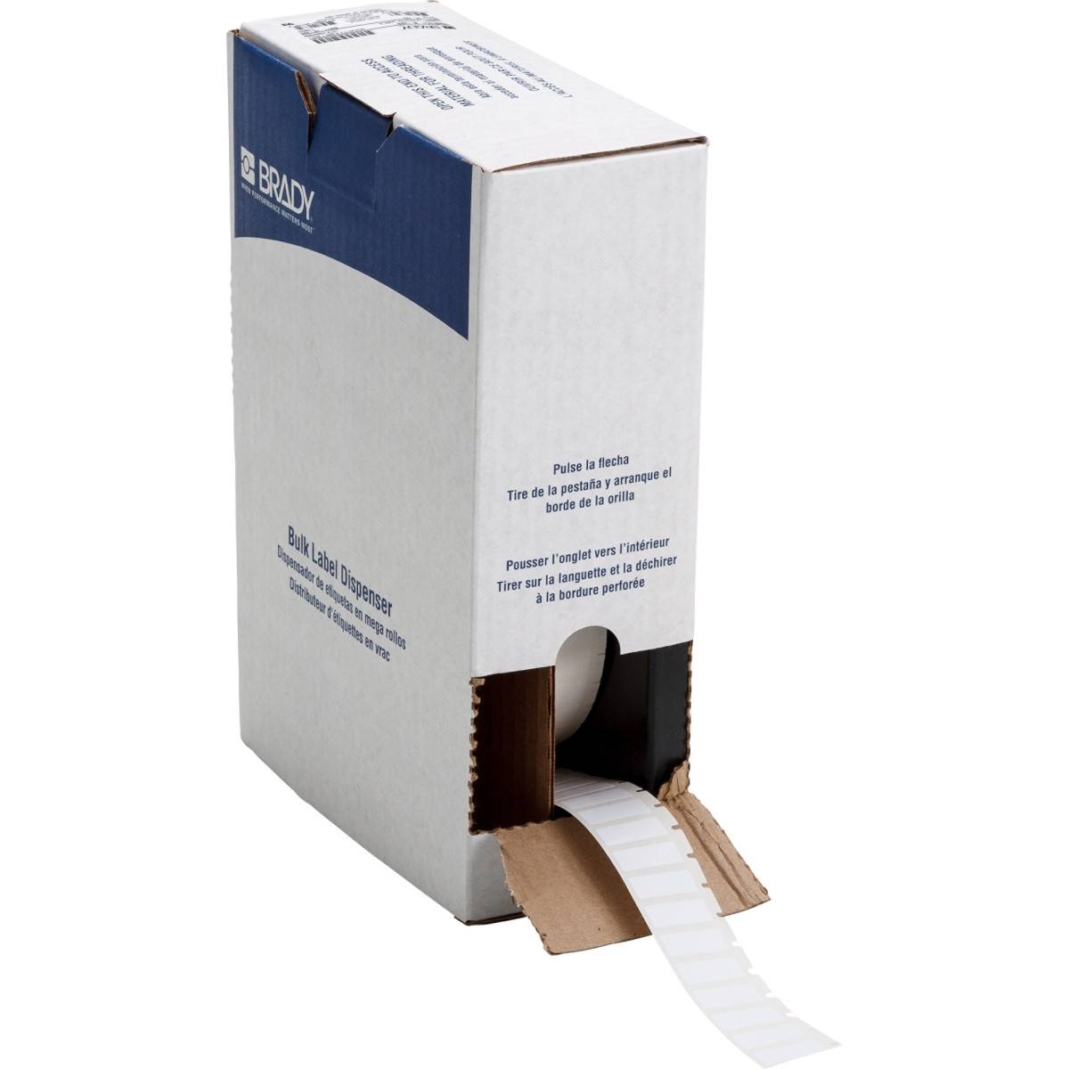 Etiketten aus Polyester, 25,4 mm x 9,53 mm, weiß, Brady BM-16-423-0