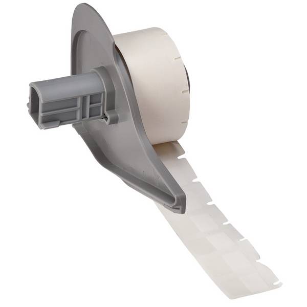 Brady, M7-11-417, selbstlaminierendes Vinyl, Weiß/Transparent, matt, 12.70 x 9.53(19.05) mm, für Kabeldurchmesser von