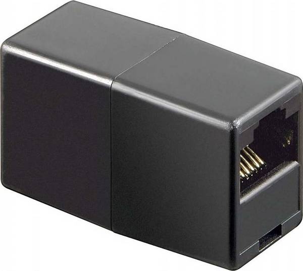 WENTRONIC ISDN-Adapter (RJ45-Buchse / RJ45-Buchse) - schwarz