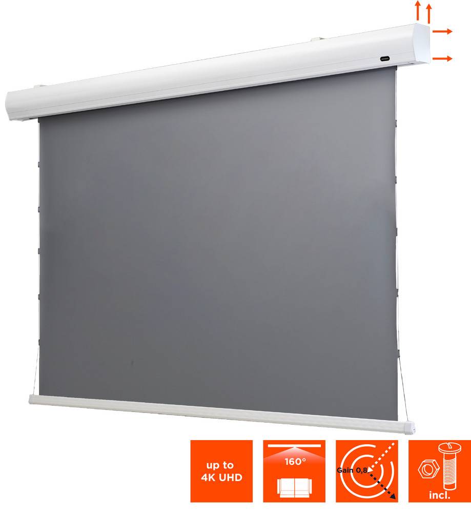 celexon HomeCinema Hochkontrastleinwand Tension 265 x 149 cm 120" - Dynamic Slate ALR-1