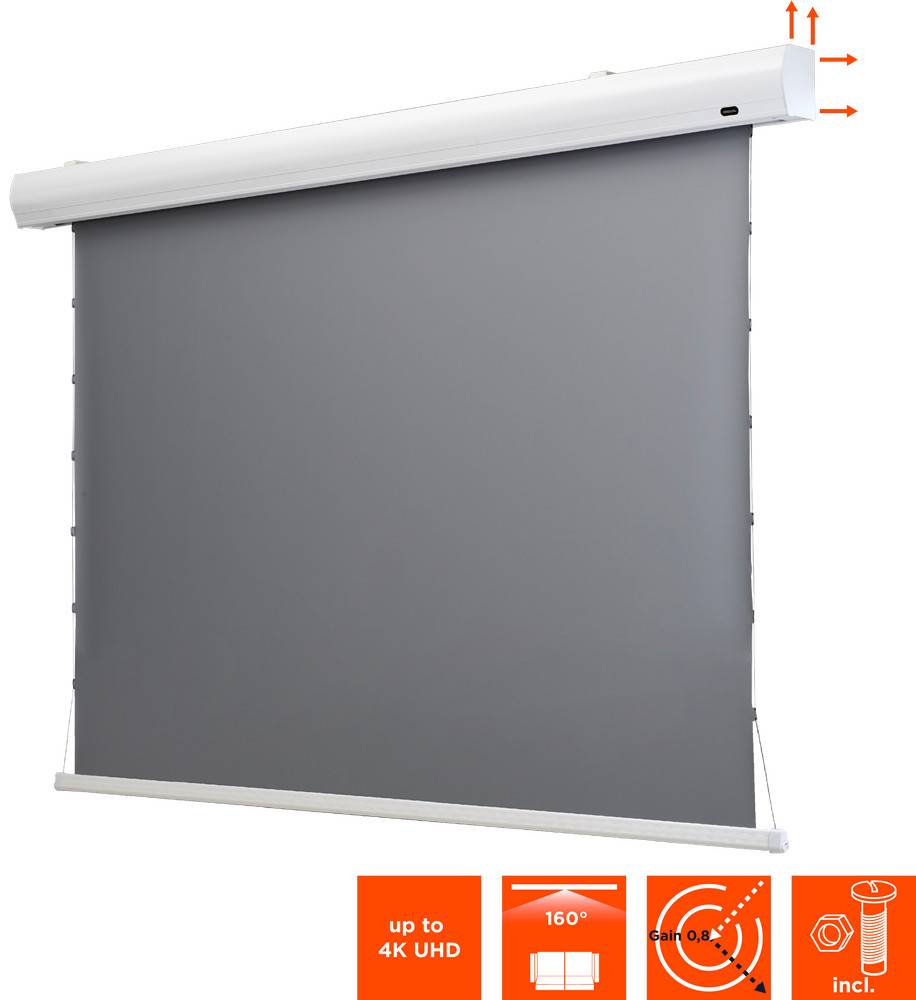 celexon HomeCinema Hochkontrastleinwand Tension 298 x 168 cm 135" - Dynamic Slate ALR-3
