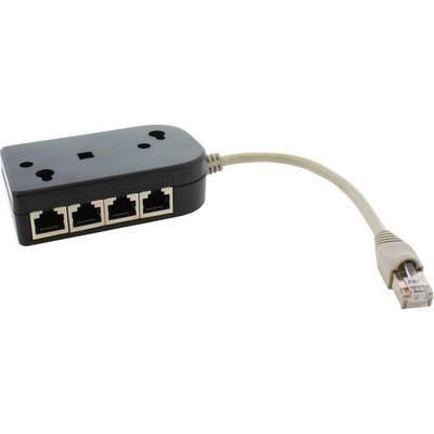 InLine® ISDN Verteiler, 8x RJ45 Buchse, 15cm Kabel, mit Endwiderständen-0