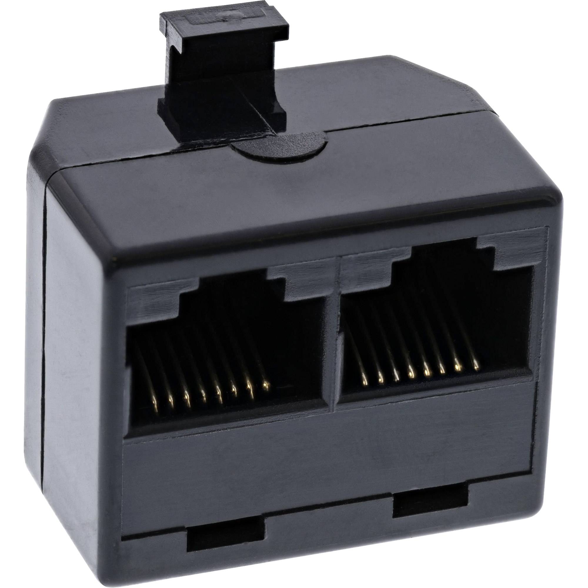 InLine® ISDN Verteiler, 1x RJ45 Stecker an 2x RJ45 Buchse, ohne Endwiderstand-0