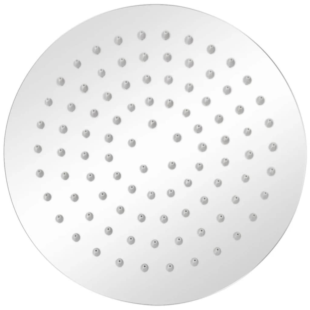 vidaXL Regenbrause Edelstahl 20 cm Rund-2
