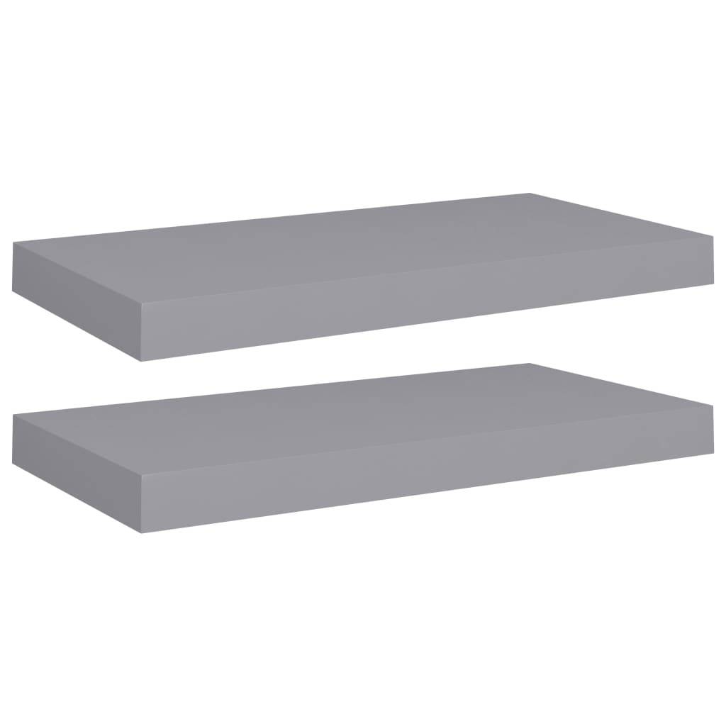 Schwebende Wandregale 2 Stk. Grau 50x23x3,8cm MDF-3