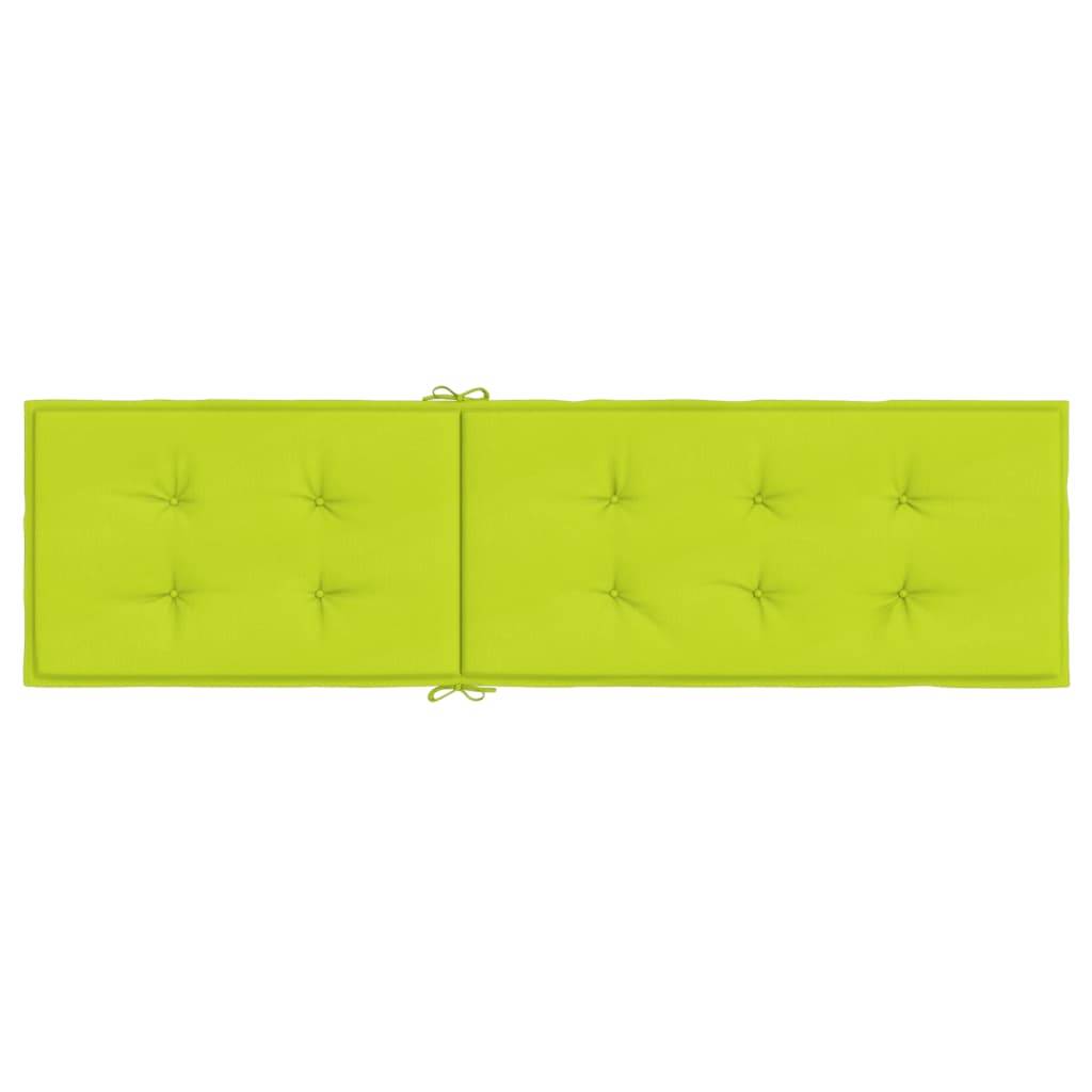 vidaXL Liegestuhl-Auflage Hellgrün (75+105)x50x4 cm-4