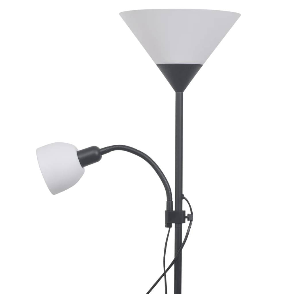 vidaXL Stehlampe Schwarz-3