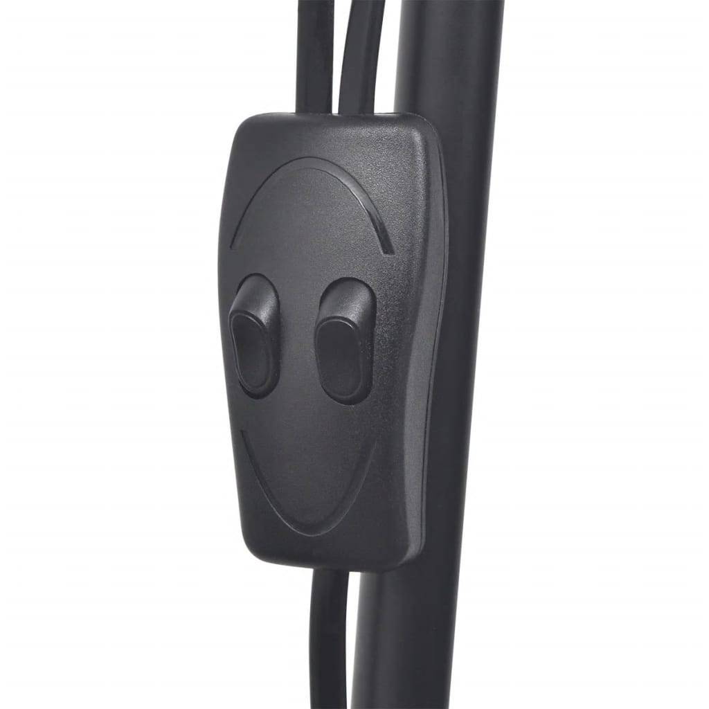 vidaXL Stehlampe Schwarz-4